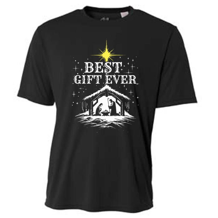 Best Ever Christmas Cool Jesus Nativity Scene Christian Cooling Performance Crew T-Shirt