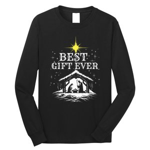 Best Ever Christmas Cool Jesus Nativity Scene Christian Long Sleeve Shirt