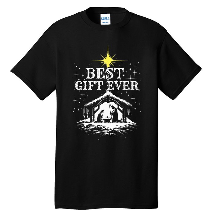 Best Ever Christmas Cool Jesus Nativity Scene Christian Tall T-Shirt