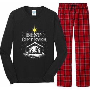 Best Ever Christmas Cool Jesus Nativity Scene Christian Long Sleeve Pajama Set