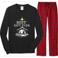 Best Ever Christmas Cool Jesus Nativity Scene Christian Long Sleeve Pajama Set