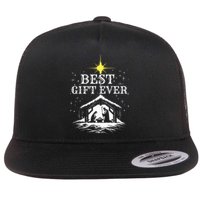 Best Ever Christmas Cool Jesus Nativity Scene Christian Flat Bill Trucker Hat