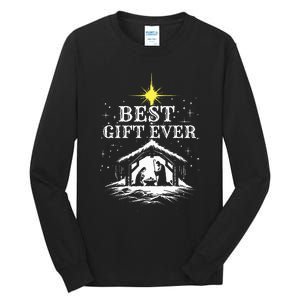 Best Ever Christmas Cool Jesus Nativity Scene Christian Tall Long Sleeve T-Shirt