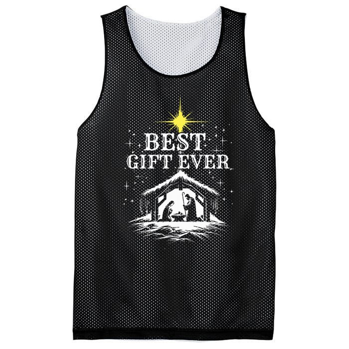 Best Ever Christmas Cool Jesus Nativity Scene Christian Mesh Reversible Basketball Jersey Tank