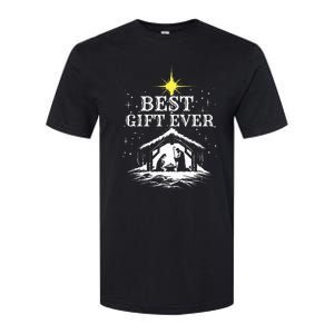 Best Ever Christmas Cool Jesus Nativity Scene Christian Softstyle CVC T-Shirt