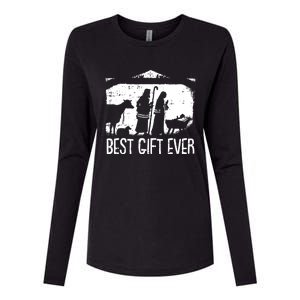 Best Ever Christmas Cool Jesus Nativity Scene Christian Great Gift Womens Cotton Relaxed Long Sleeve T-Shirt