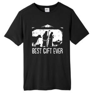 Best Ever Christmas Cool Jesus Nativity Scene Christian Great Gift Tall Fusion ChromaSoft Performance T-Shirt