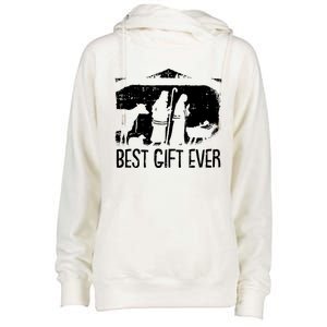 Best Ever Christmas Cool Jesus Nativity Scene Christian Great Gift Womens Funnel Neck Pullover Hood