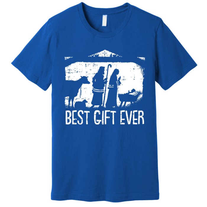 Best Ever Christmas Cool Jesus Nativity Scene Christian Great Gift Premium T-Shirt