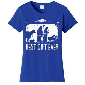 Best Ever Christmas Cool Jesus Nativity Scene Christian Great Gift Women's T-Shirt