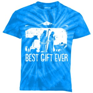 Best Ever Christmas Cool Jesus Nativity Scene Christian Great Gift Kids Tie-Dye T-Shirt