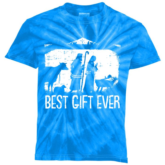 Best Ever Christmas Cool Jesus Nativity Scene Christian Great Gift Kids Tie-Dye T-Shirt