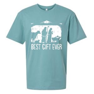 Best Ever Christmas Cool Jesus Nativity Scene Christian Great Gift Sueded Cloud Jersey T-Shirt