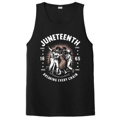 Breaking Every Chain Since 1865 Independence Day Junenth Funny Gift PosiCharge Competitor Tank