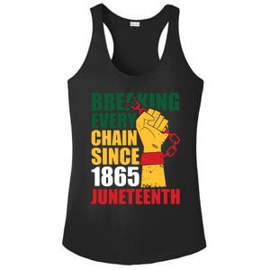 Breaking Every Chain Since 1865 Junenth Freedom Gift Ladies PosiCharge Competitor Racerback Tank