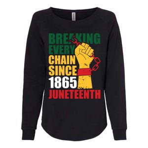 Breaking Every Chain Since 1865 Junenth Freedom Gift Womens California Wash Sweatshirt