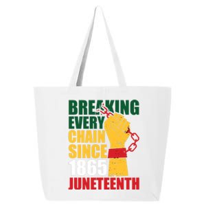 Breaking Every Chain Since 1865 Junenth Freedom Gift 25L Jumbo Tote