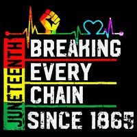 Breaking Every Chain Since 1865 Juneteenth Black History Cropped Pullover Crew