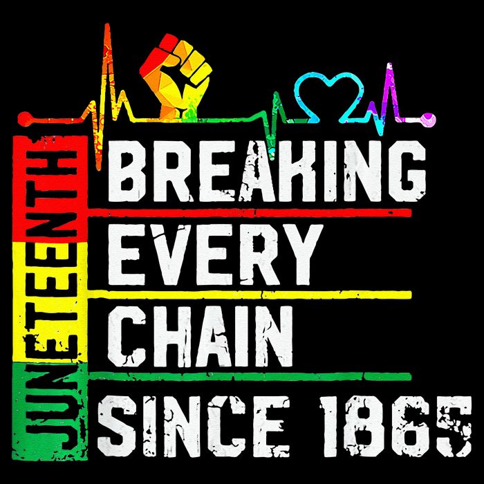 Breaking Every Chain Since 1865 Juneteenth Black History Cropped Pullover Crew