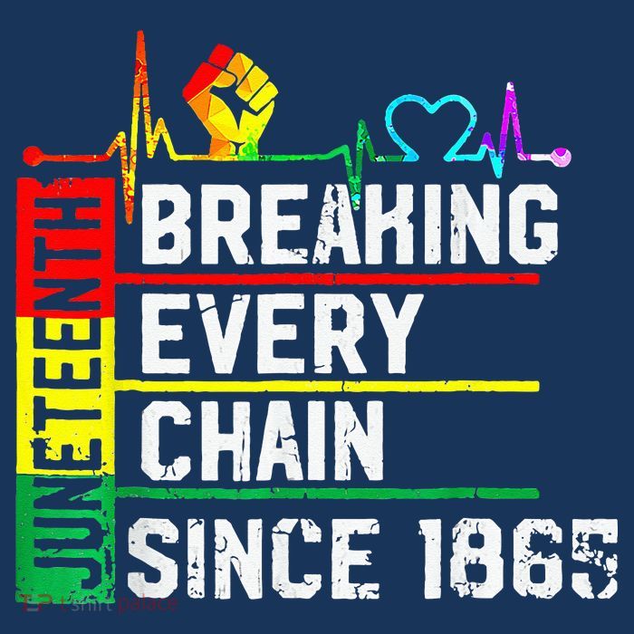 Breaking Every Chain Since 1865 Juneteenth Black History 7-Panel Snapback Hat