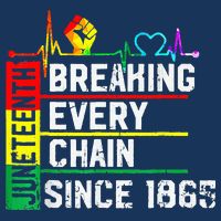 Breaking Every Chain Since 1865 Juneteenth Black History Flat Bill Trucker Hat