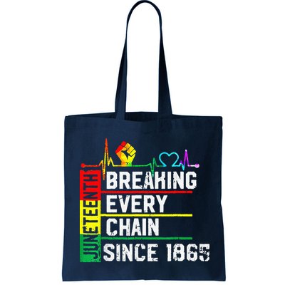 Breaking Every Chain Since 1865 Juneteenth Black History Bag