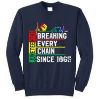 Breaking Every Chain Since 1865 Juneteenth Black History Tall Sweatshirt