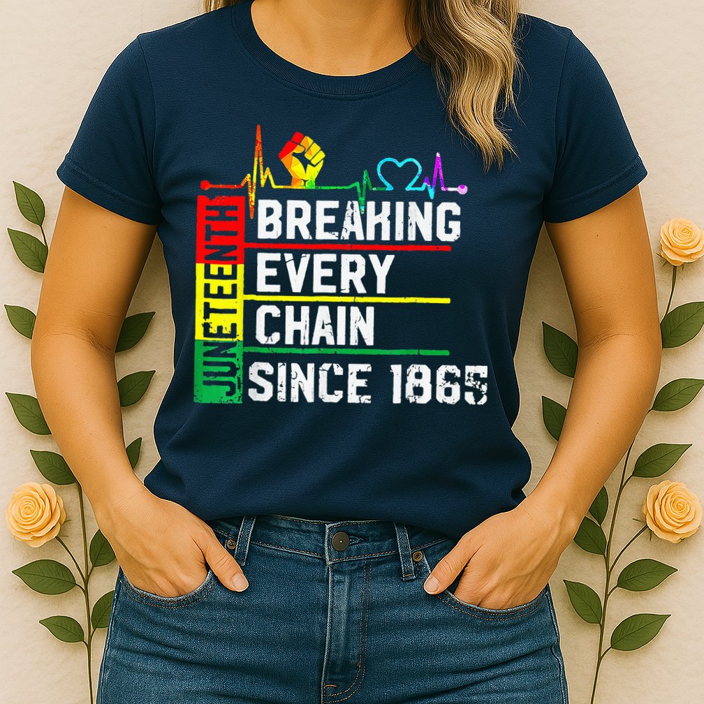 Breaking Every Chain Since 1865 Juneteenth Black History Womens T-Shirt