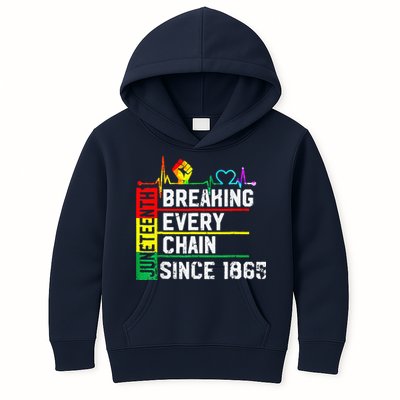 Breaking Every Chain Since 1865 Juneteenth Black History Kids Hoodie
