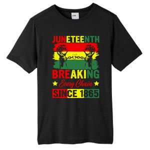 Breaking Every Chain Since 1865 Junenth Freedom Great Gift Tall Fusion ChromaSoft Performance T-Shirt