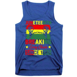 Breaking Every Chain Since 1865 Junenth Freedom Great Gift Tank Top