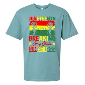 Breaking Every Chain Since 1865 Junenth Freedom Great Gift Sueded Cloud Jersey T-Shirt