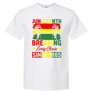 Breaking Every Chain Since 1865 Junenth Freedom Great Gift Garment-Dyed Heavyweight T-Shirt