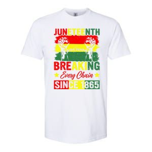 Breaking Every Chain Since 1865 Junenth Freedom Great Gift Softstyle CVC T-Shirt