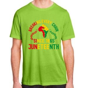 Breaking Every Chain Since 1865 Junzeenth Black History Cute Gift Adult ChromaSoft Performance T-Shirt