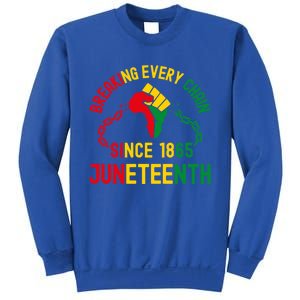 Breaking Every Chain Since 1865 Junzeenth Black History Cute Gift Sweatshirt