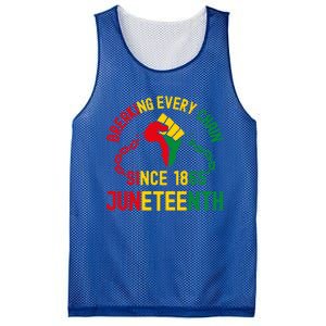 Breaking Every Chain Since 1865 Junzeenth Black History Cute Gift Mesh Reversible Basketball Jersey Tank