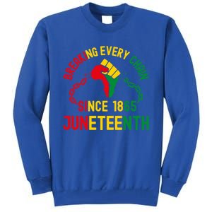 Breaking Every Chain Since 1865 Junzeenth Black History Cute Gift Tall Sweatshirt