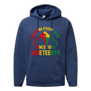 Breaking Every Chain Since 1865 Junzeenth Black History Cute Gift Performance Fleece Hoodie