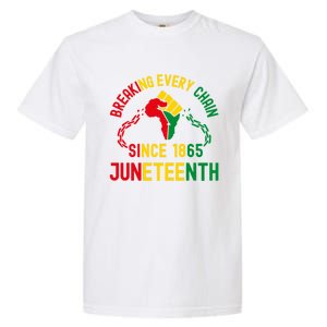 Breaking Every Chain Since 1865 Junzeenth Black History Cute Gift Garment-Dyed Heavyweight T-Shirt