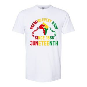 Breaking Every Chain Since 1865 Junzeenth Black History Cute Gift Softstyle CVC T-Shirt