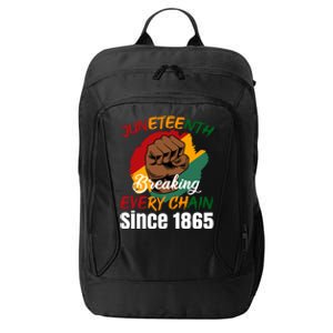 Breaking Every Chain Since 1865 Junenth Freedom Gift City Backpack