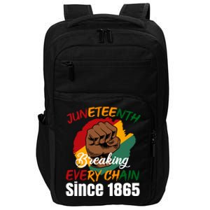 Breaking Every Chain Since 1865 Junenth Freedom Gift Impact Tech Backpack