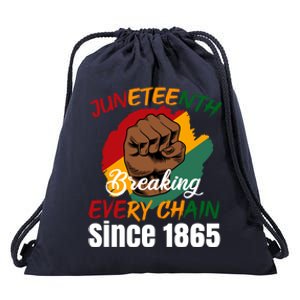 Breaking Every Chain Since 1865 Junenth Freedom Gift Drawstring Bag