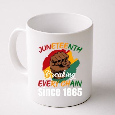 Breaking Every Chain Since 1865 Junenth Freedom Gift Coffee Mug