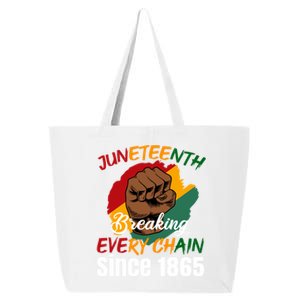 Breaking Every Chain Since 1865 Junenth Freedom Gift 25L Jumbo Tote