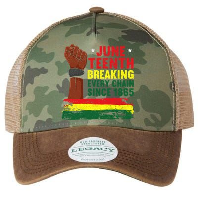 Breaking Every Chain Since 1865 | Freedom Funny Juneteenth Legacy Tie Dye Trucker Hat