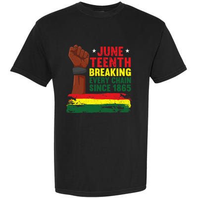 Breaking Every Chain Since 1865 | Freedom Funny Juneteenth Garment-Dyed Heavyweight T-Shirt