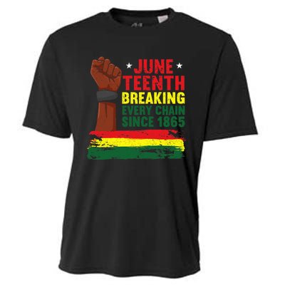 Breaking Every Chain Since 1865 | Freedom Funny Juneteenth Cooling Performance Crew T-Shirt