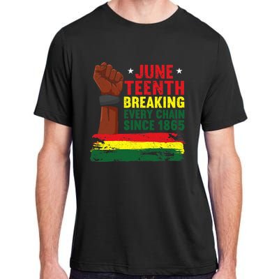 Breaking Every Chain Since 1865 | Freedom Funny Juneteenth Adult ChromaSoft Performance T-Shirt